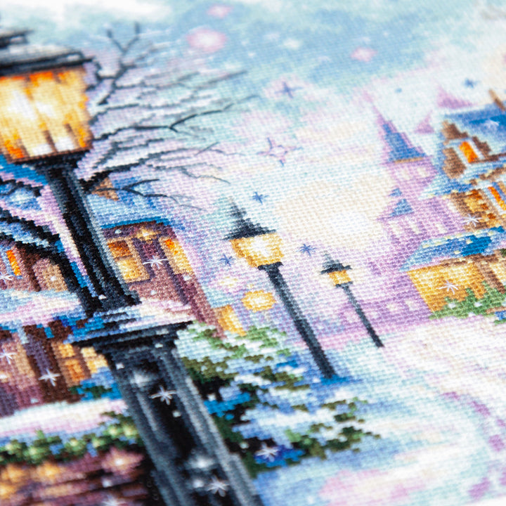 Snow in the City Counted Cross Stitch Kit by Magic Needle 70-35