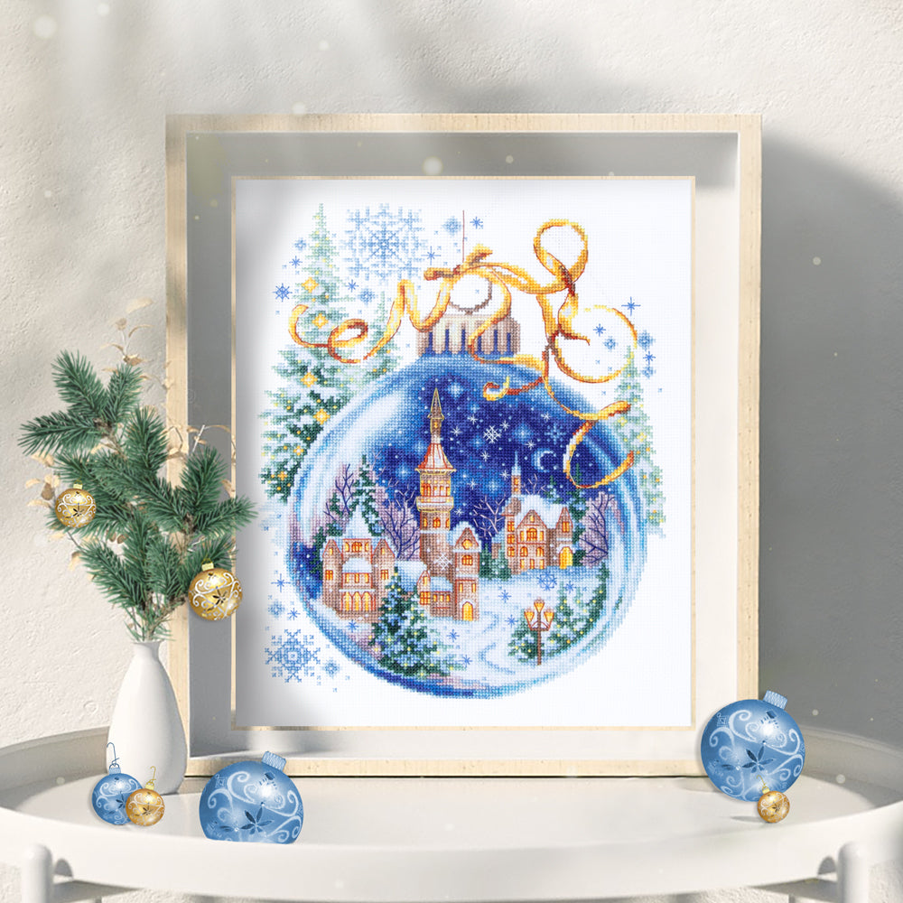 Christmas Bauble Counted Cross Stitch Kit by Magic Needle 70-37