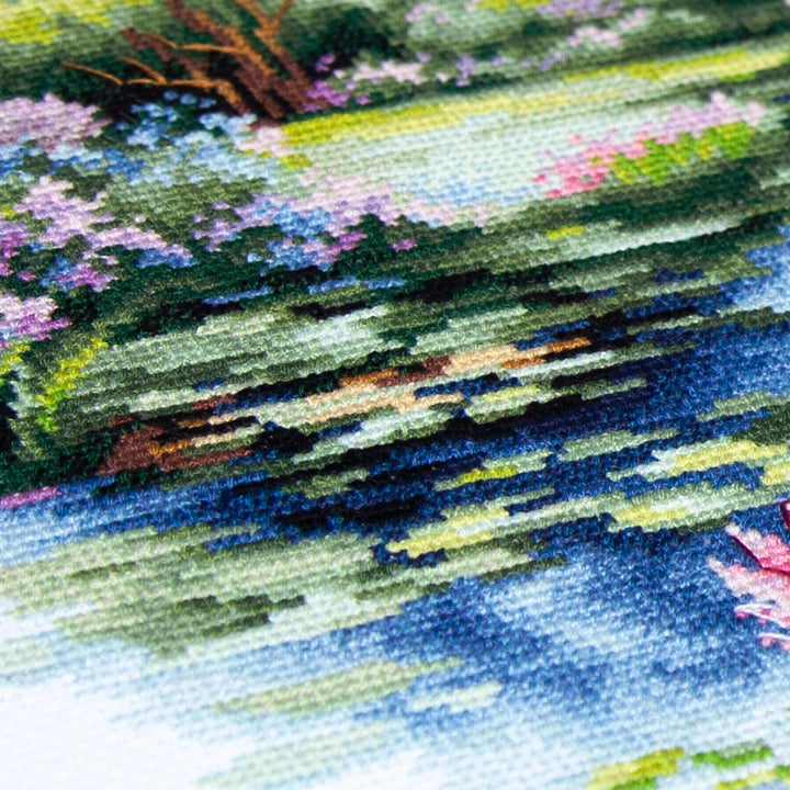 The Water Lily Pond Counted Cross Stitch Kit by Magic Needle 70-38