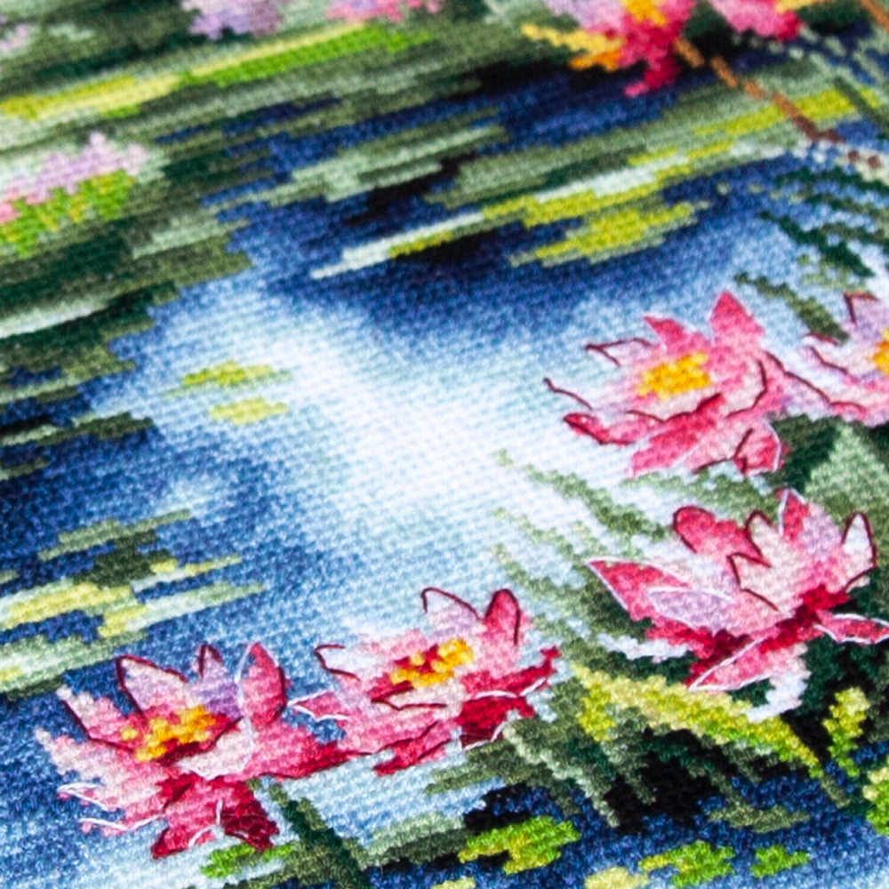 The Water Lily Pond Counted Cross Stitch Kit by Magic Needle 70-38