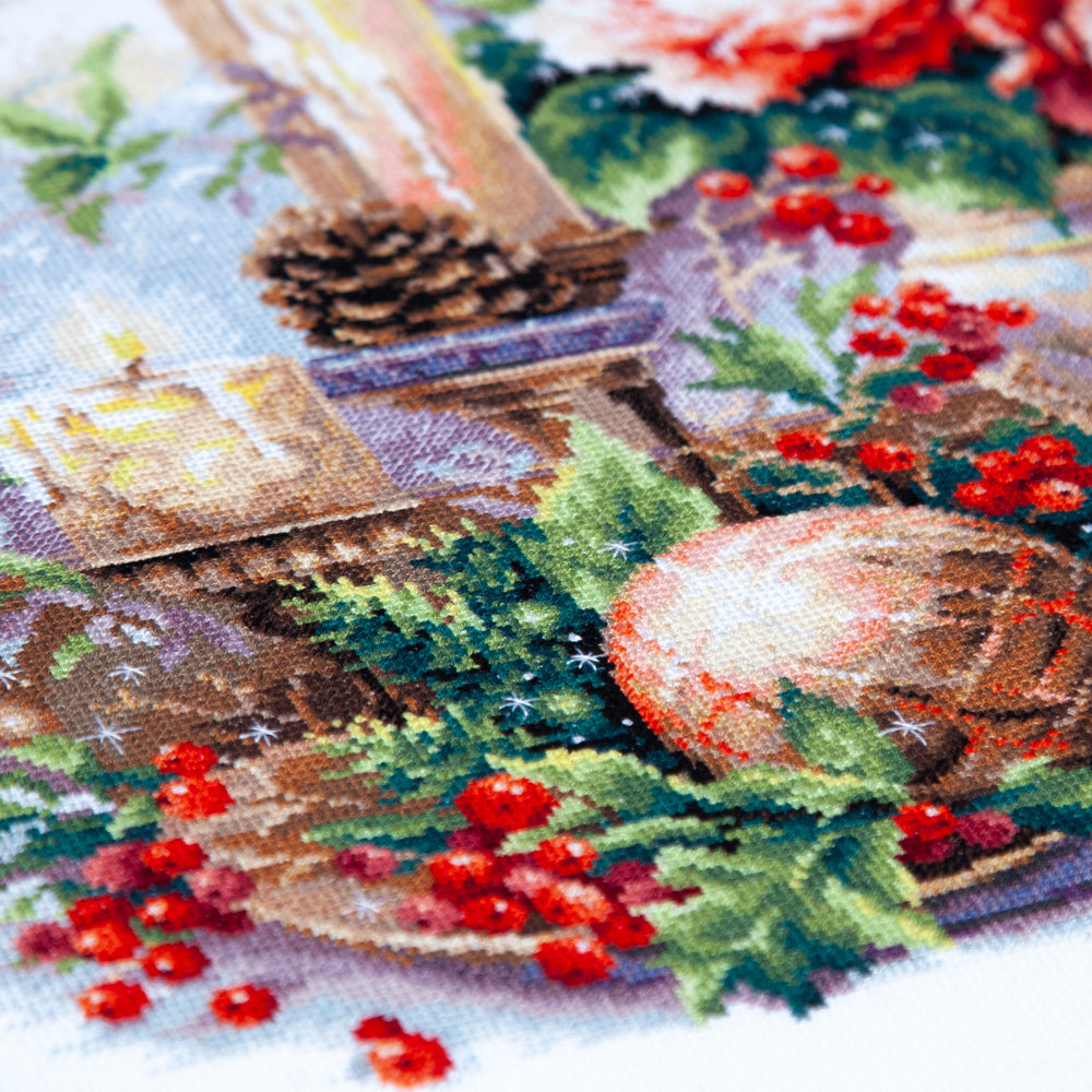 The Luxury of Winter Evenings Counted Cross Stitch Kit by Magic Needle 70-46