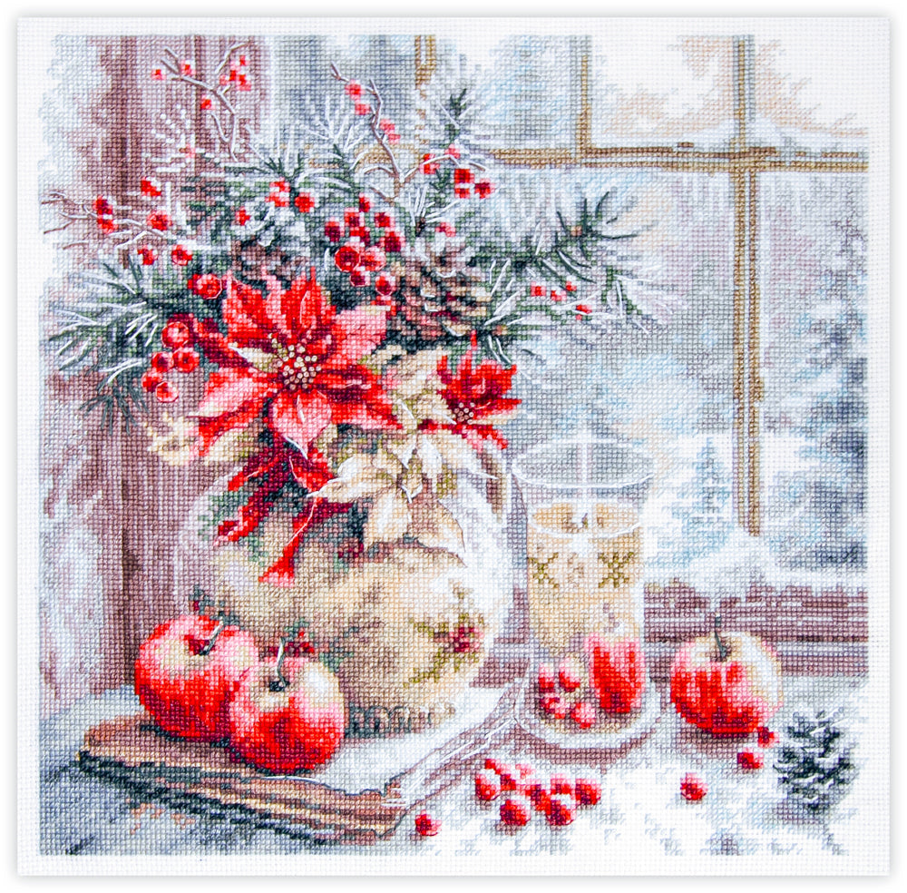 A Candle Was Burning Counted Cross Stitch Kit by Magic Needle 70-50