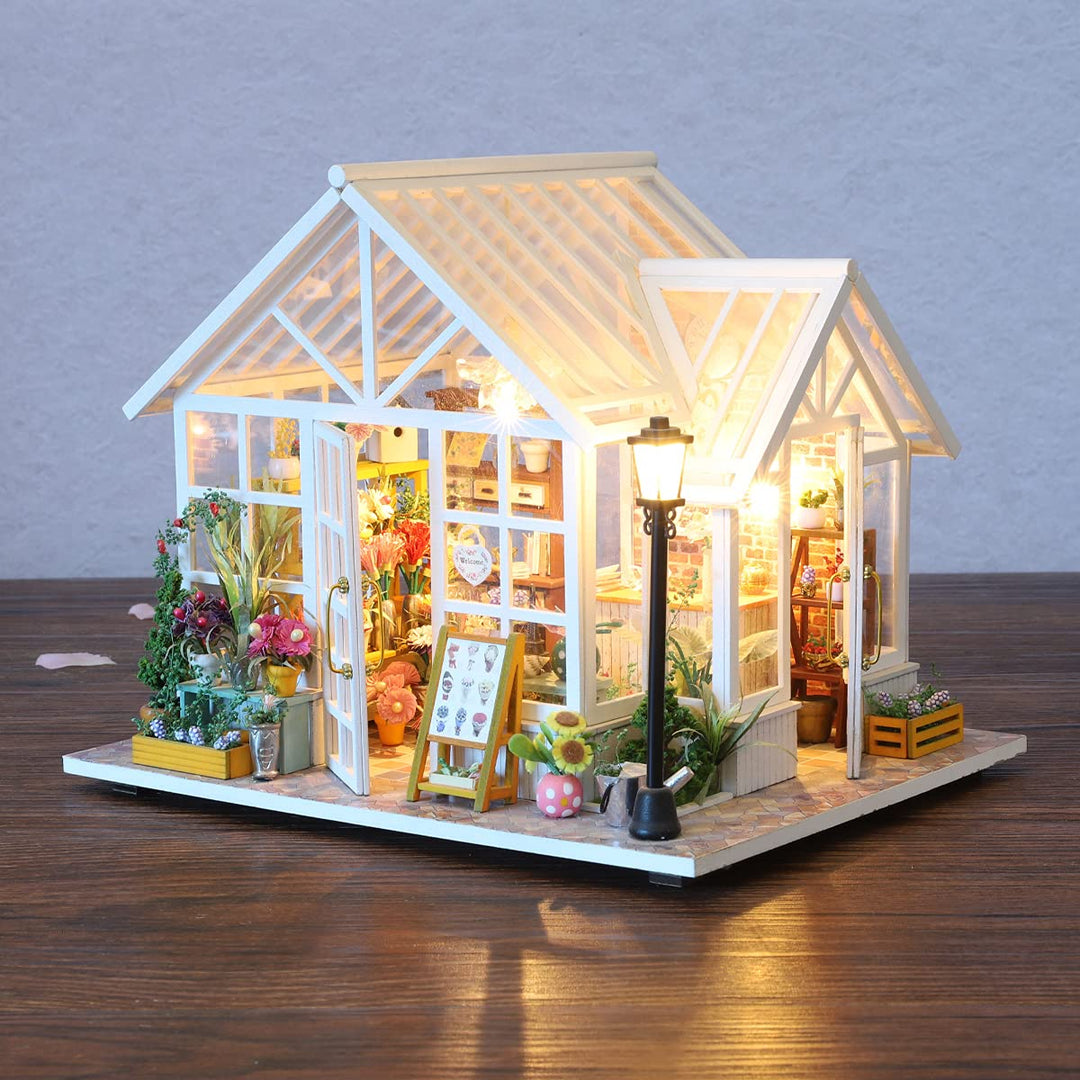 Miniature Wizardi Roombox Kit - Florist Garden Dollhouse Kit