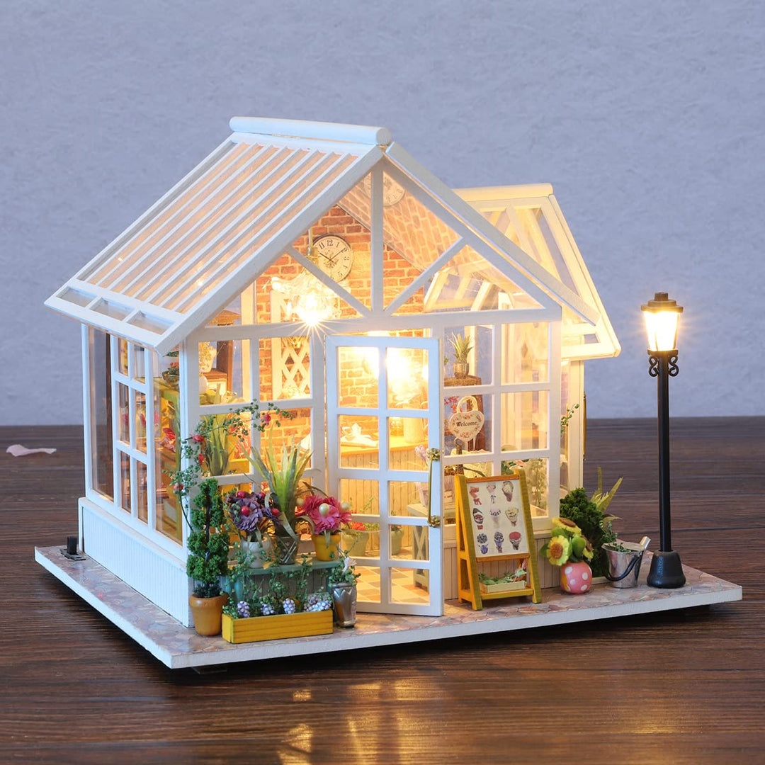 Miniature Wizardi Roombox Kit - Florist Garden Dollhouse Kit