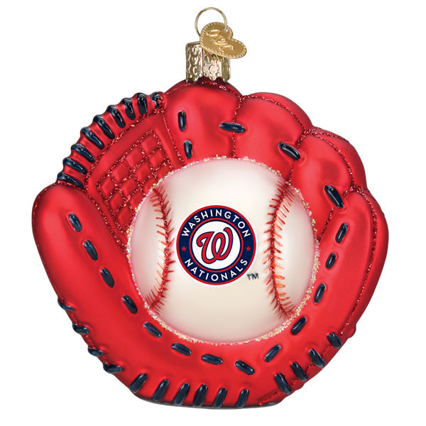 Nationals Baseball MItt Ornament