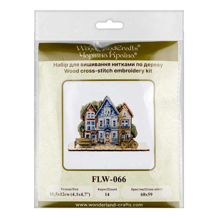 Wooden Cross-Stitch Kit – “Way Home” FLW-066