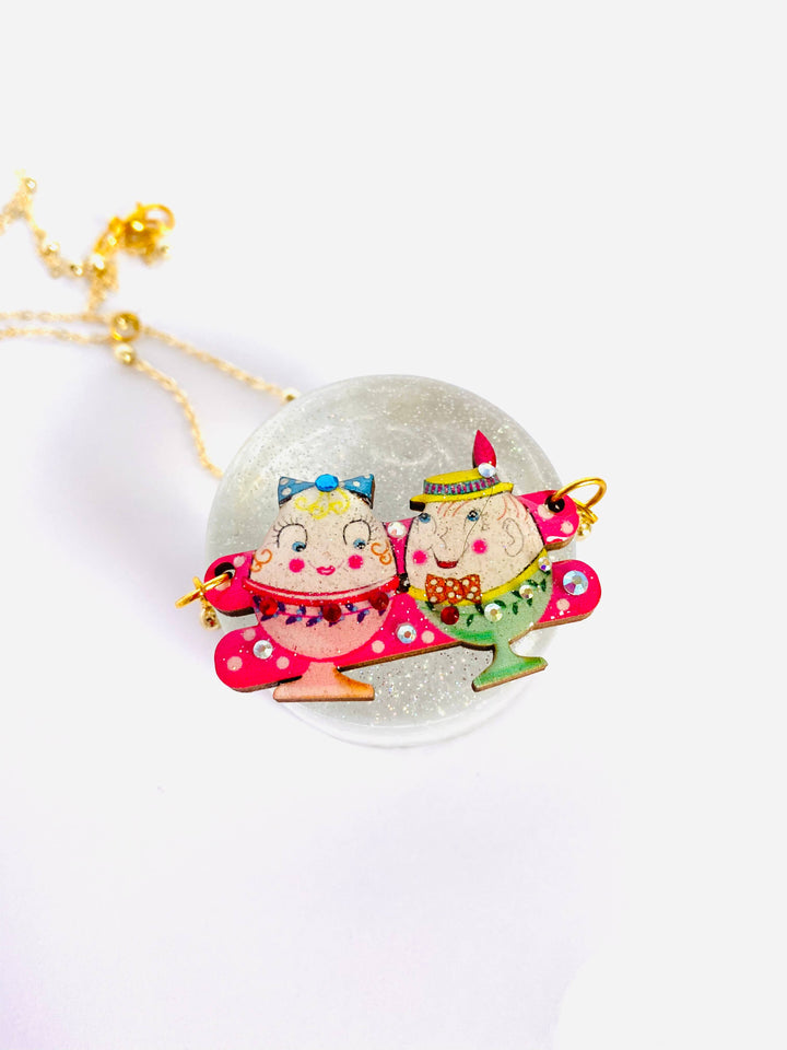 Easter Egg Cup Necklace by Rosie Rose Parker
