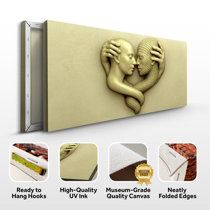 Eternal Love Figure Abstract Wall Art