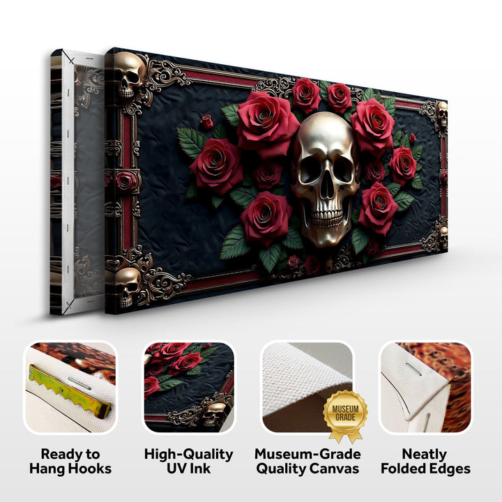 3D Vintage Skull Wall Art III