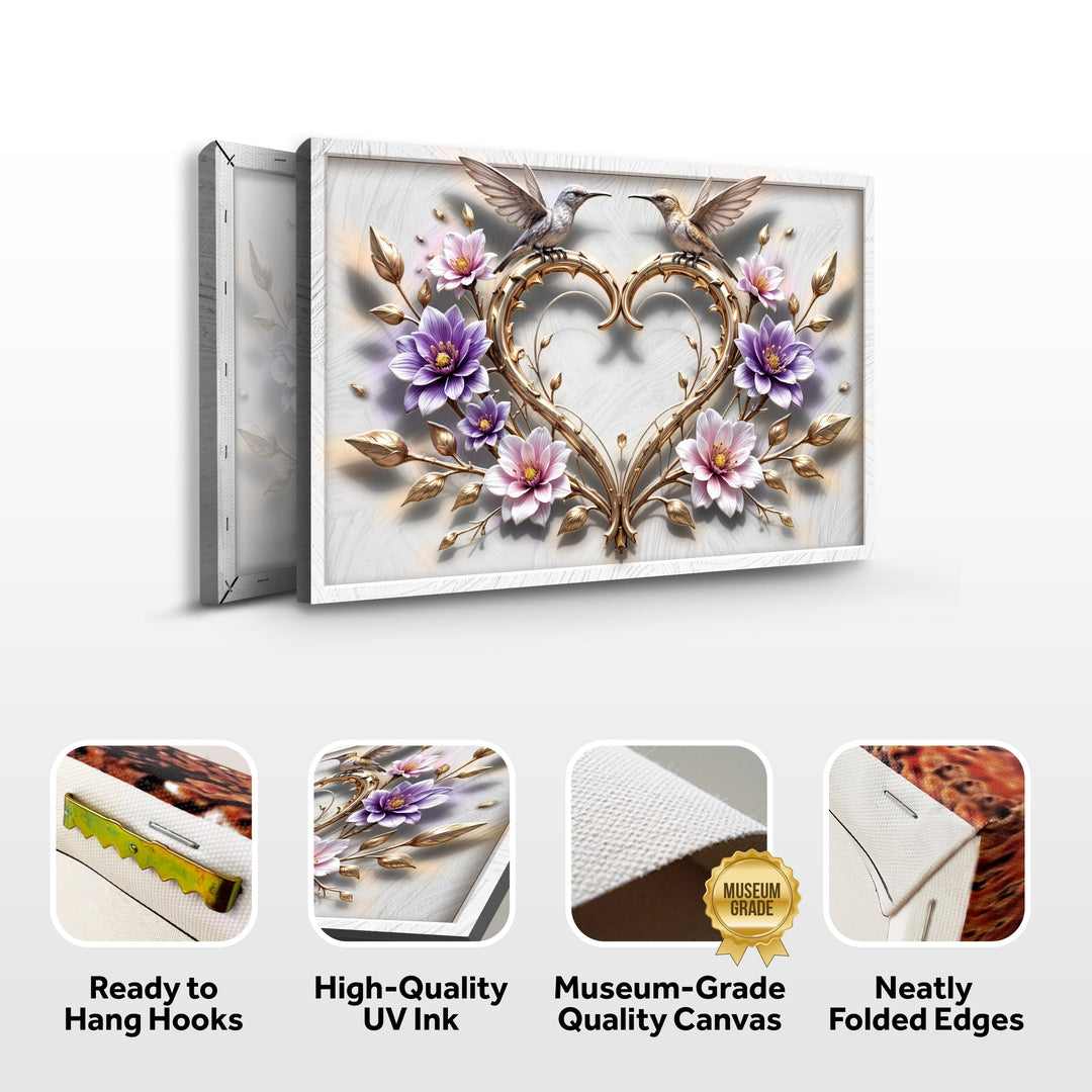 3D Hummingbirds Wall Art V