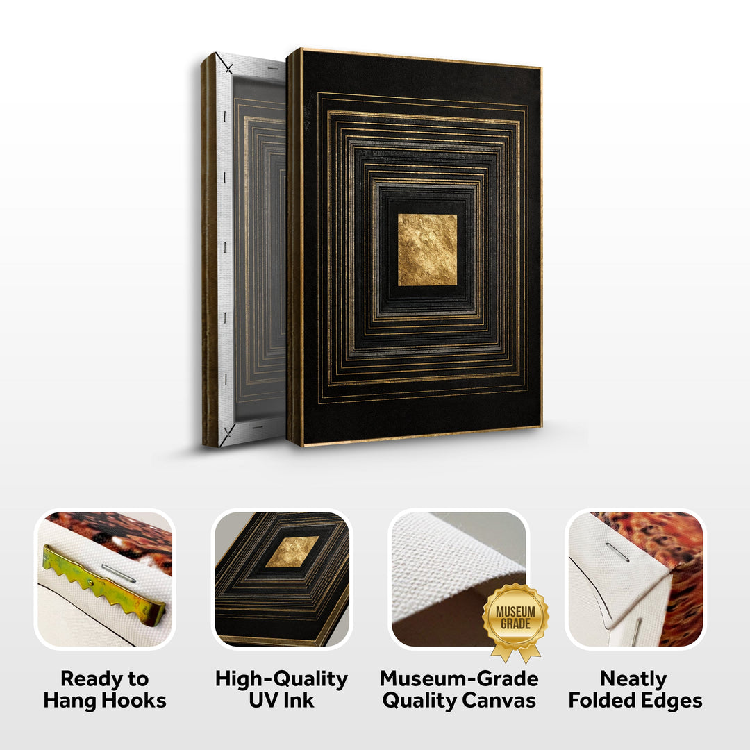 Black And Gold Core Wall Art