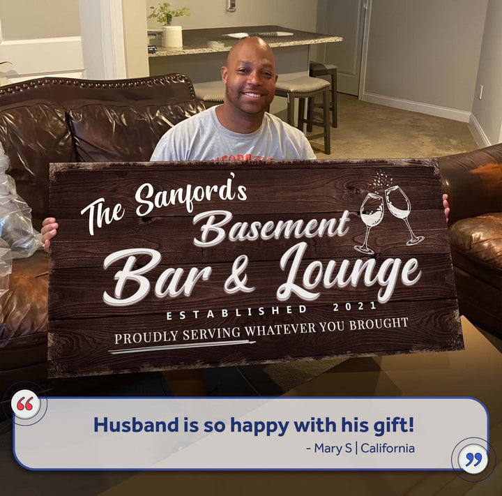 Basement Bar And Lounge Sign IV