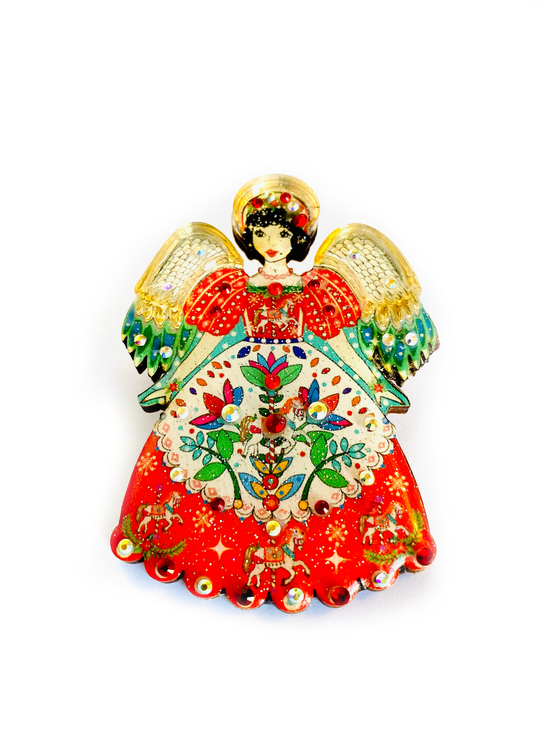 Christmas Angel Brooch by Rosie Rose Parker