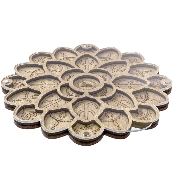 Bead organizer with transparent cover FLZB-092