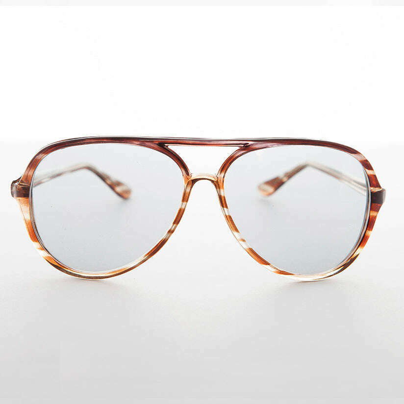 80s Transition Glass Lens Aviator Vintage Sunglass - Birdy