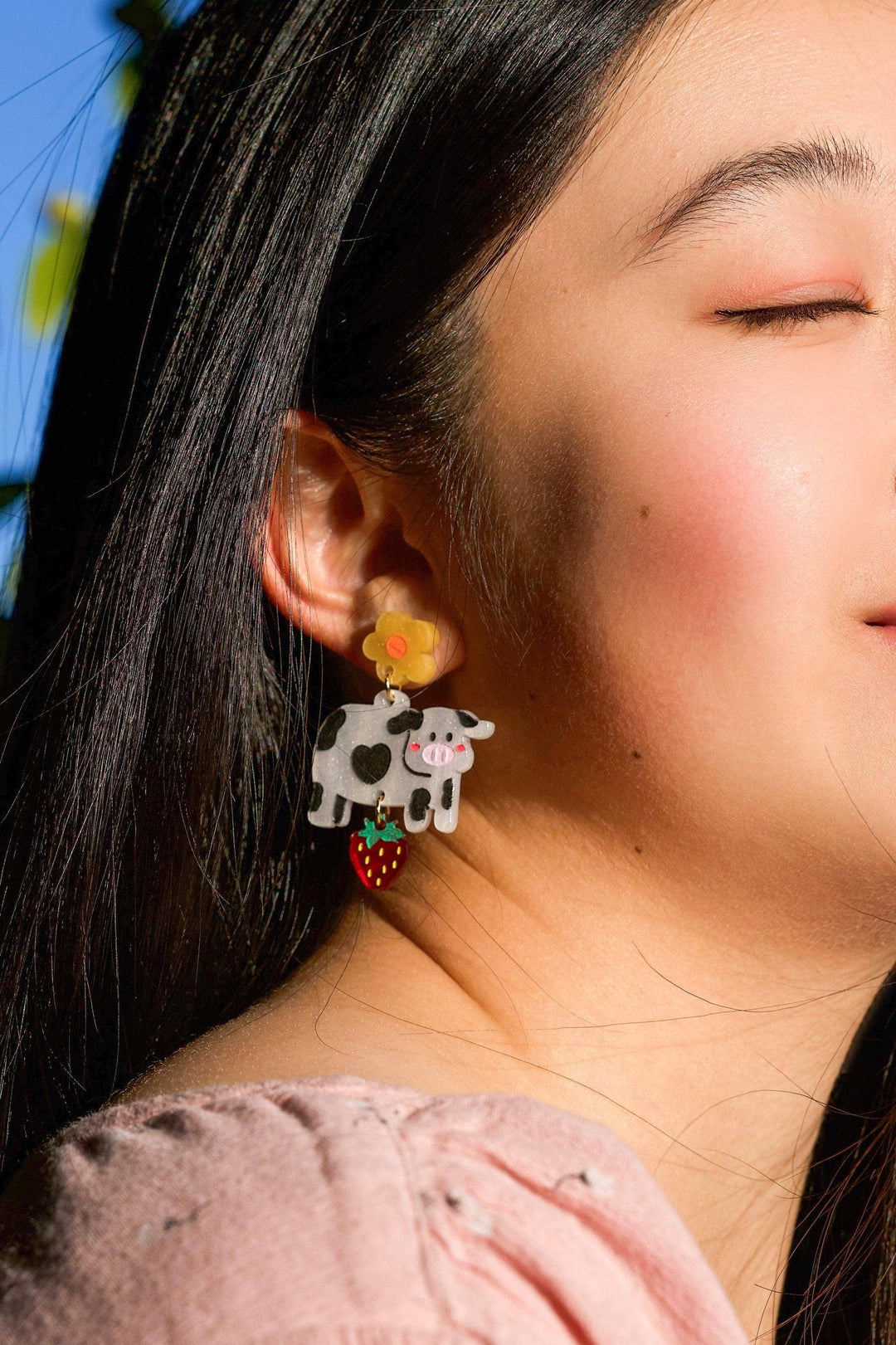 Mildred the Cow Earrings