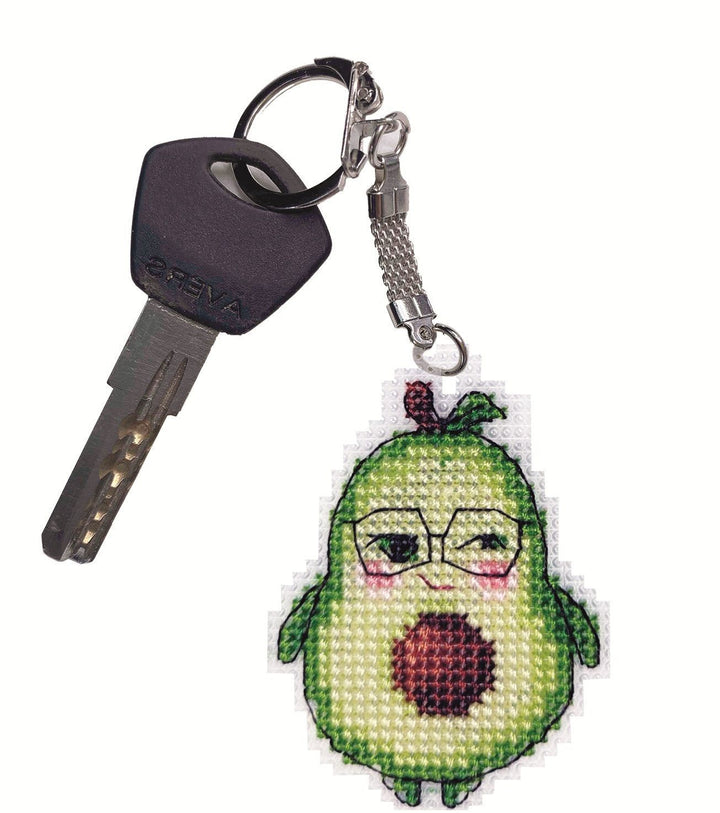 Avocado Pendant Counted Cross Stitch Kit by Alisena 8110A