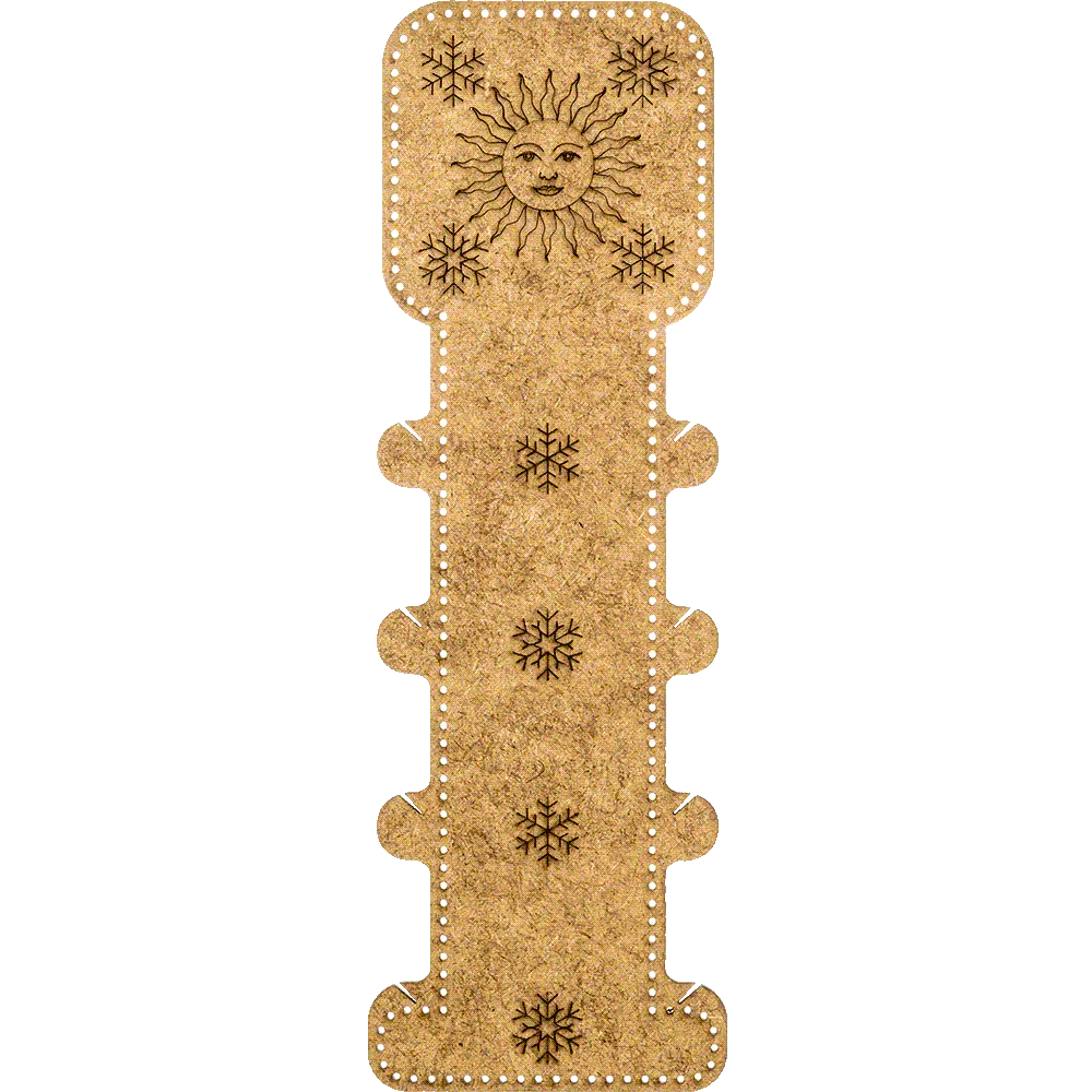 Blank for embroidery with thread on wood FLHW-011