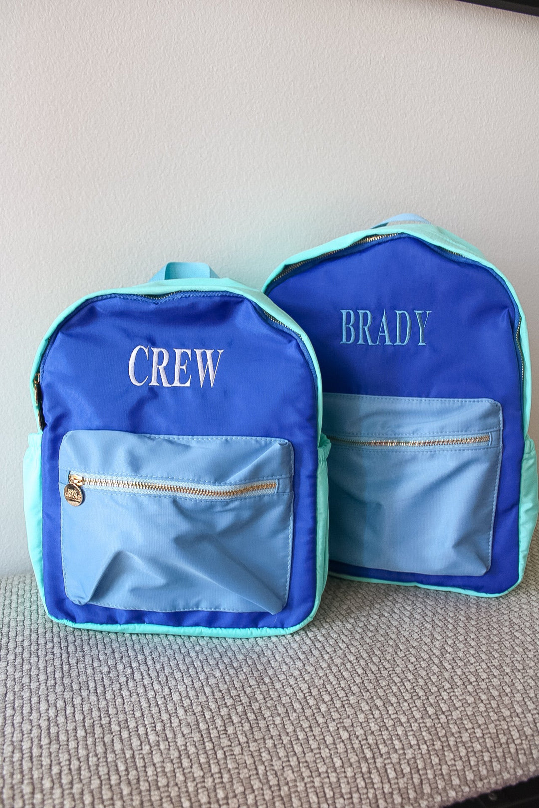 Blue + Teal Colorblock Backpack