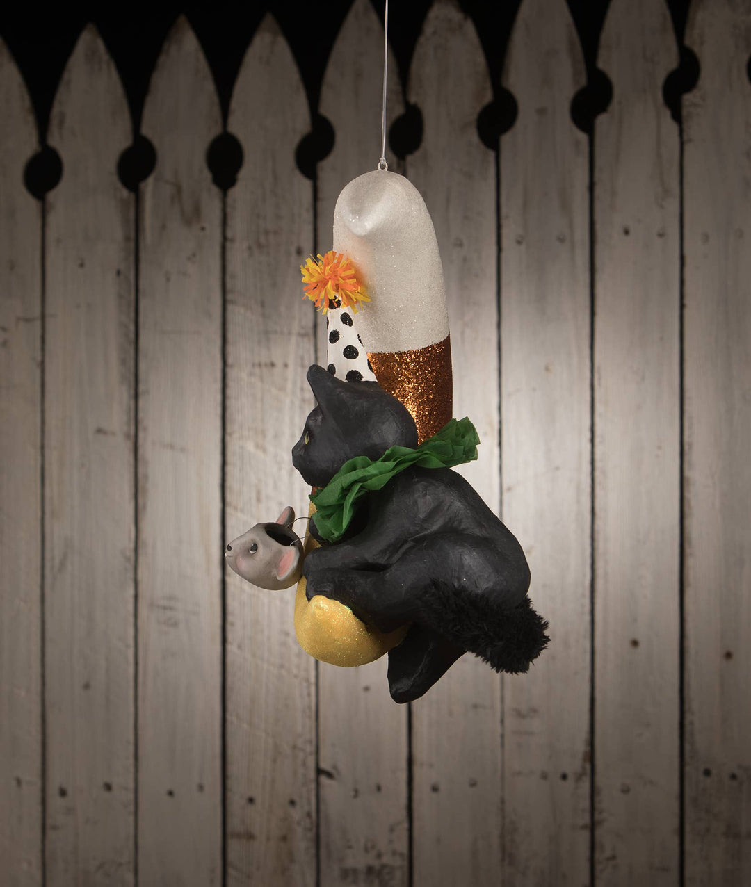 XL Party Kitty Candy Corn Moon - LAST CHANCE!