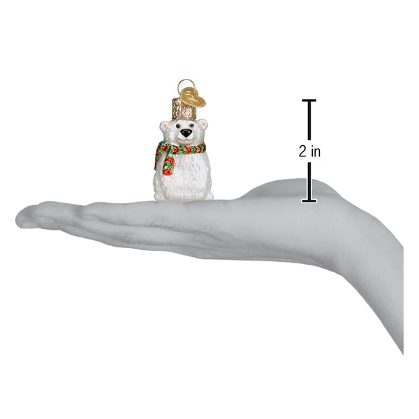 Mini Polar Bear Ornament