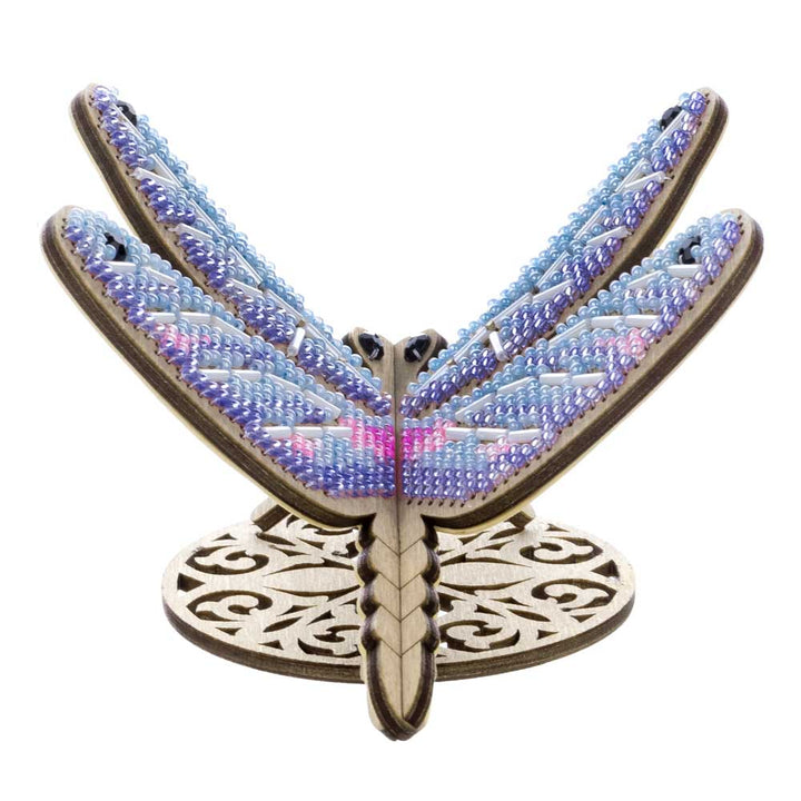 Wooden Bead Embroidery Kit – “Dragonfly” FLK-584