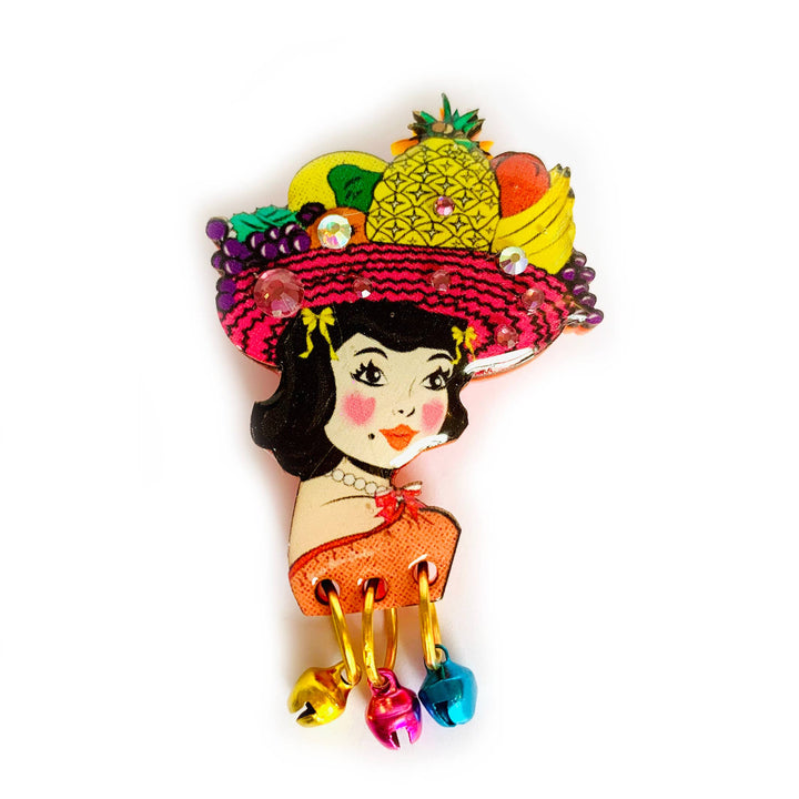 Miss Tutty Fruity Brooch by Rosie Rose Parker