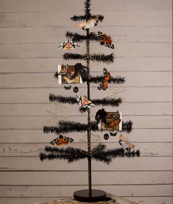 Halloween Moth Eclipse Ornaments Set of 4 LAST CHANCE!