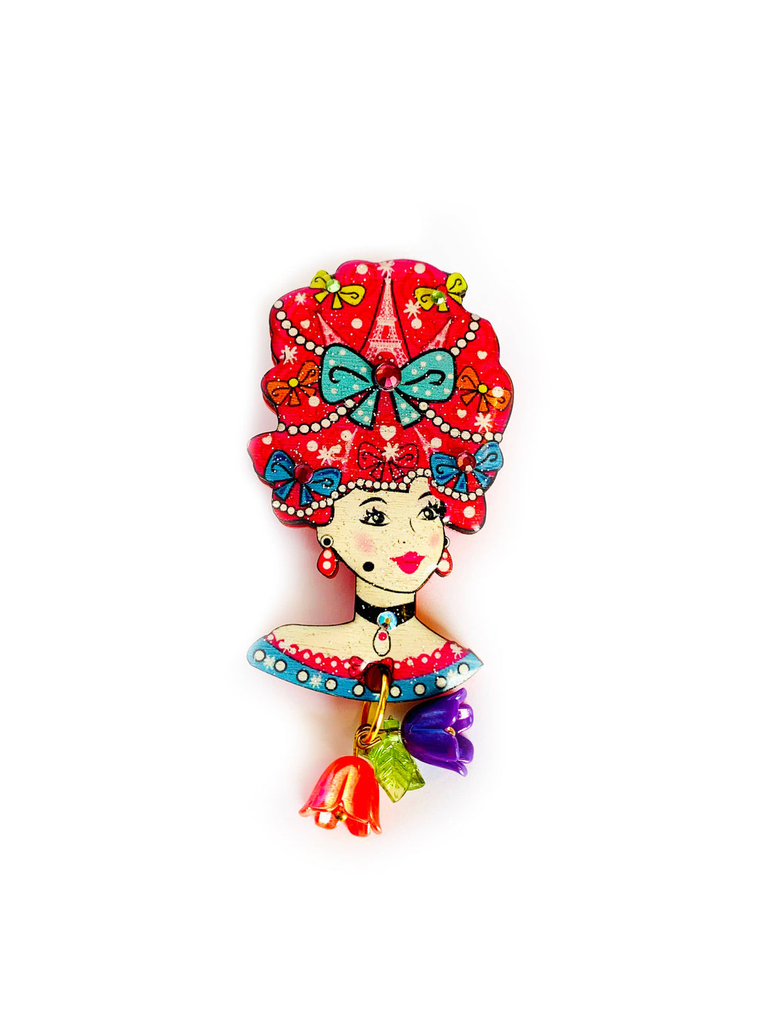 Antoinette Queen of Paris Brooch by Rosie Rose Parker