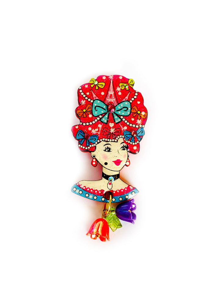 Antoinette Queen of Paris Brooch by Rosie Rose Parker