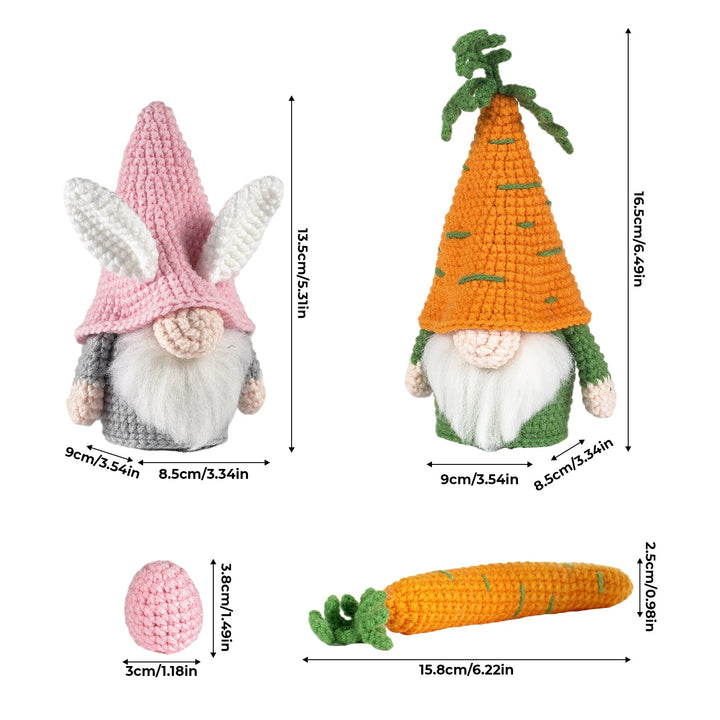 Gnomes Amigurumi DIY Crochet Kit Wizardi F07N8-M174