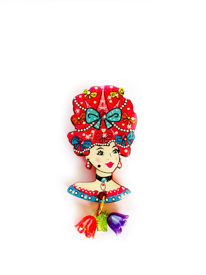 Antoinette Queen of Paris Brooch by Rosie Rose Parker