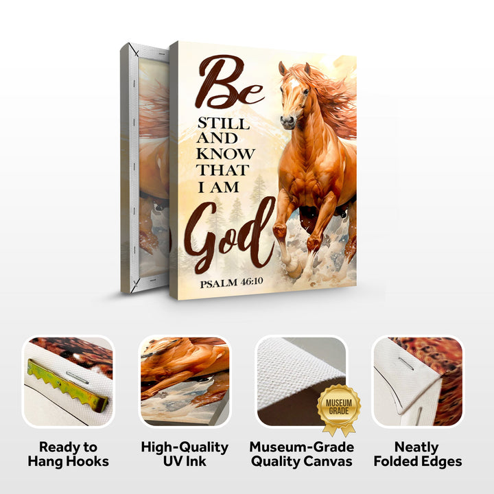 Be Still And Know That I Am God Psalm 46:10 Faith Sign VI