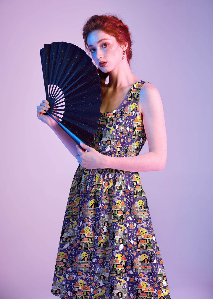 Glow in the Dark Haunted House Fit & Flare Dress