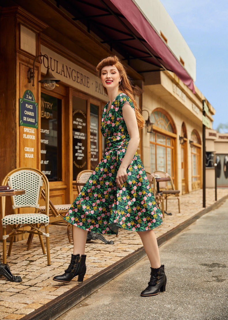Floral Greta Dress - 4X only, 1 left!