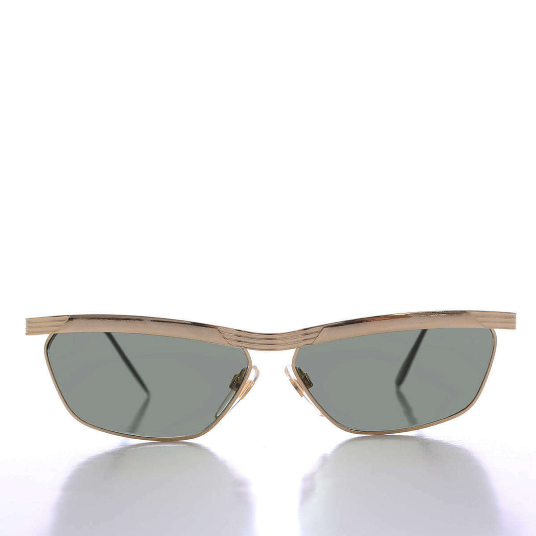90s Curved Gold Black Frame - Yara