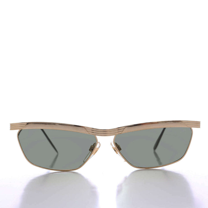 90s Curved Gold Black Frame - Yara