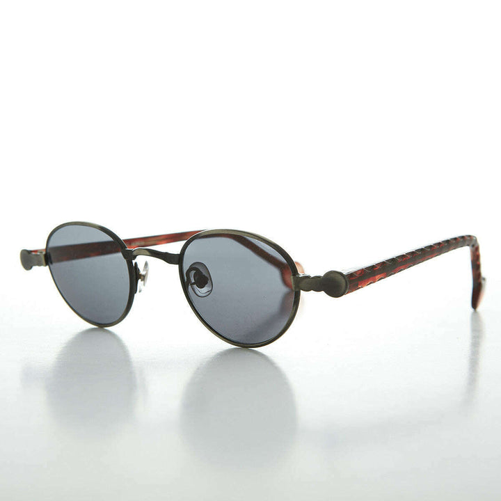90s Metal Steampunk Victorian Wide Frame Vintage Sunglass - Gideon