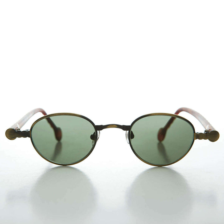 90s Metal Steampunk Victorian Wide Frame Vintage Sunglass - Gideon