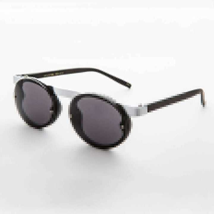 90s Oval Goth Sunglasses with Floating Brow line - Oswald