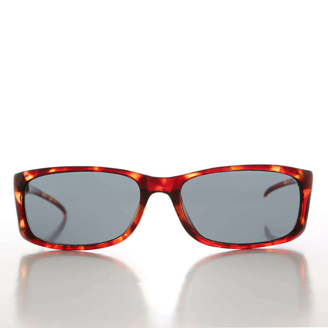90s Sleek Wrap Sunglasses with Side Shields - Olympic