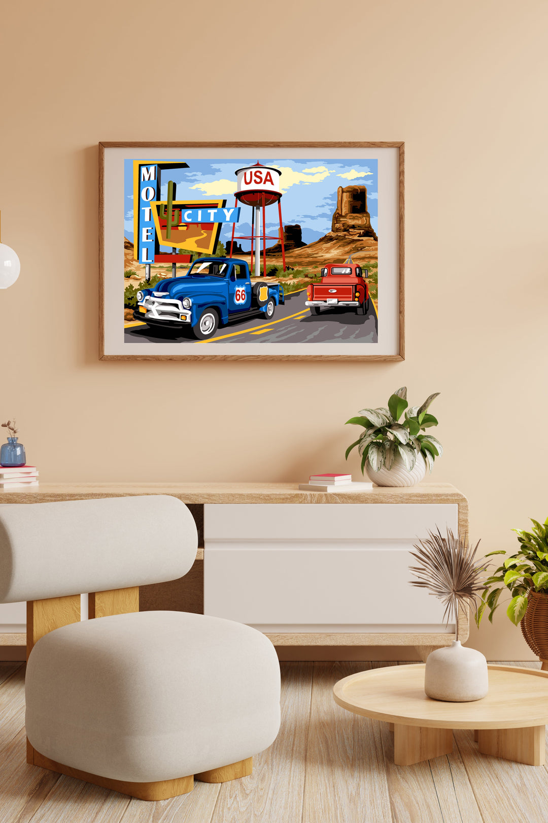 Needlepoint canvas for halfstitch without yarn Canvas Motel 66 SE929.714 Seg De Paris Printed Tapestry Canvas