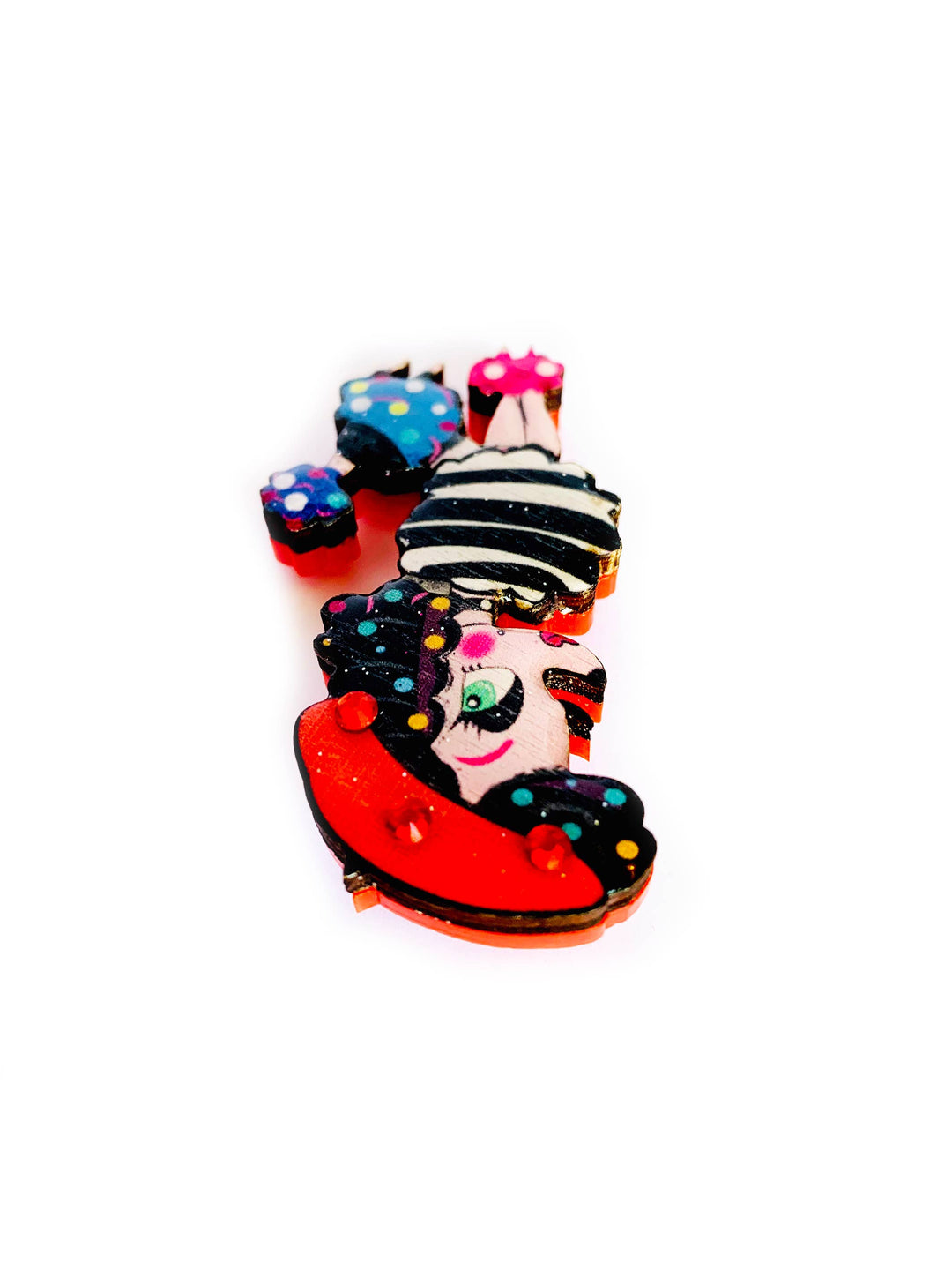 Lulu goes to Paris Poodle Brooch by Rosie Rose Parker