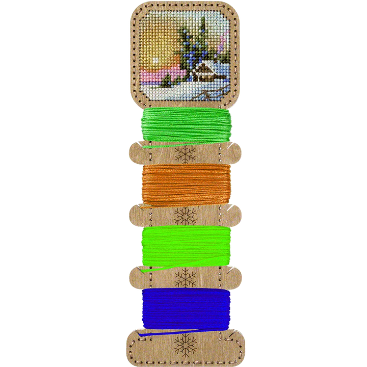 Blank for embroidery with thread on wood FLHW-011