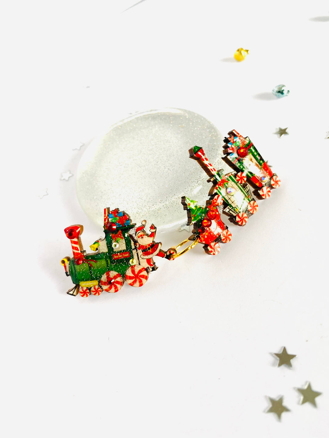 Christmas Train Brooch by Rosie Rose Parker