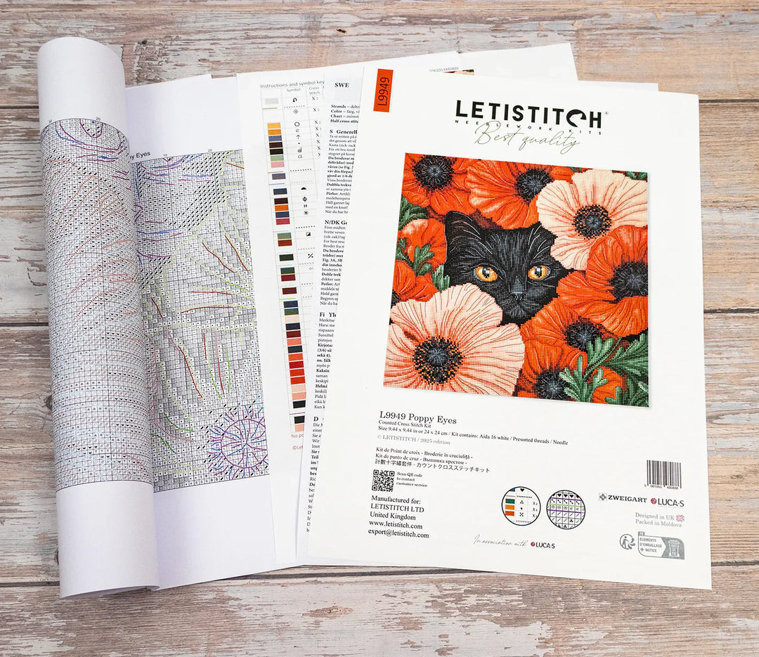Poppy Eyes L9949 Counted Cross Stitch Kit