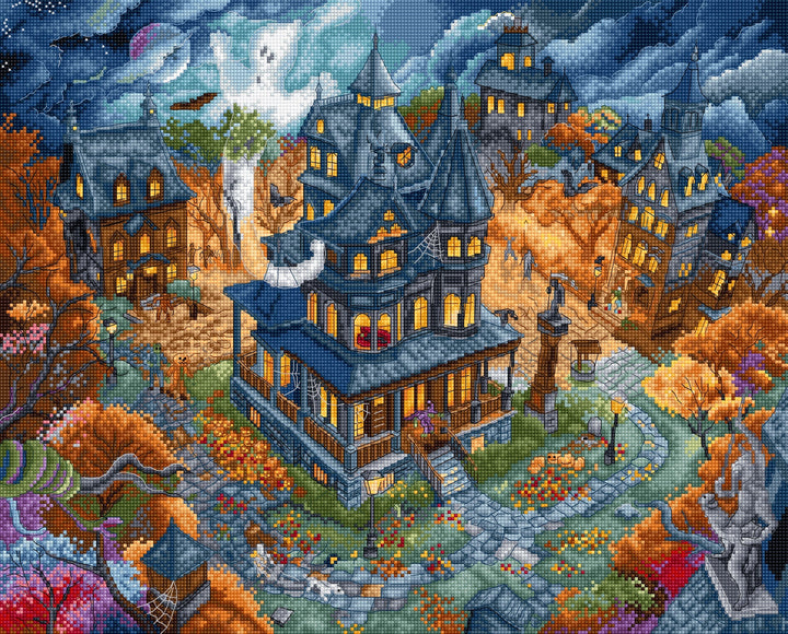 Haunted Happenings Counted Cross Stitch Kit by Letistitch L9967
