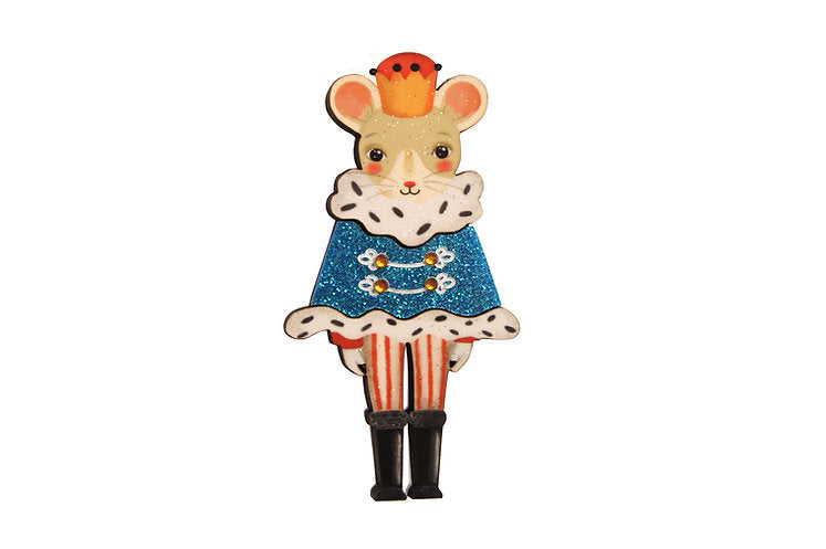 Nutcracker Mouse King Brooch by Laliblue