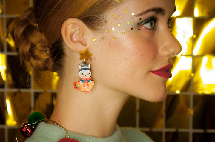 Cat Earrings by Laliblue