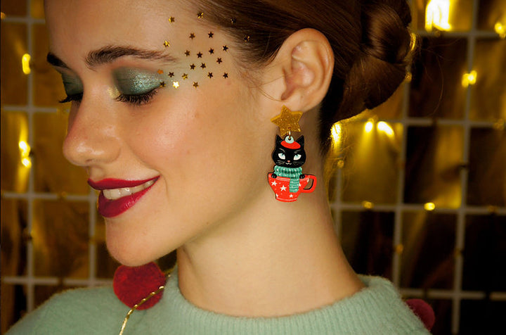 Cat Earrings by Laliblue